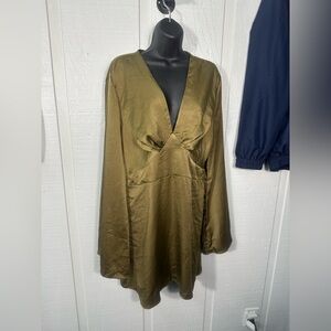 Flounce London Green Dress Size 16 EUC